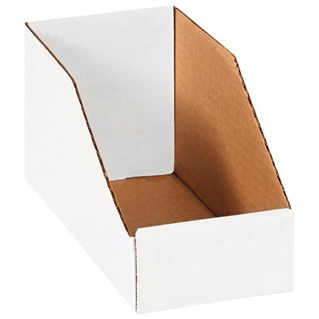 Bsc Preferred 4 x 9 x 4-1/2'' White Bin Boxes, 50PK BUY00032202